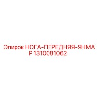 1310081062 НОГА-ПЕРЕДНЯЯ-ЯНМАР Epiroc