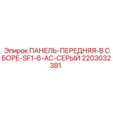 2203032381 ПАНЕЛЬ-ПЕРЕДНЯЯ-В СБОРЕ-SF1-6-AC-СЕРЫЙ Эпирок