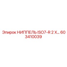 603410039 НИППЕЛЬ ISO7-R 2 X… Epiroc
