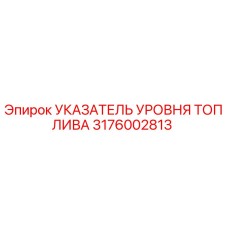 3176002813 УКАЗАТЕЛЬ УРОВНЯ ТОПЛИВА Epiroc