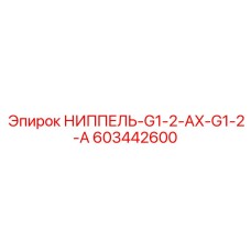 603442600 НИППЕЛЬ-G1-2-AX-G1-2-A Epiroc