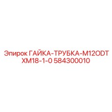 584300010 ГАЙКА-ТРУБКА-M12ODTXM18-1-0 Epiroc