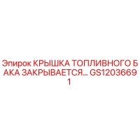 GS12036691 КРЫШКА ТОПЛИВНОГО БАКА ЗАКРЫВАЕТСЯ Epiroc