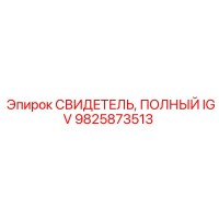 9825873513 СВИДЕТЕЛЬ, ПОЛНЫЙ IGV Epiroc