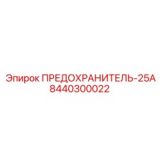 8440300022 ПРЕДОХРАНИТЕЛЬ-25А Epiroc