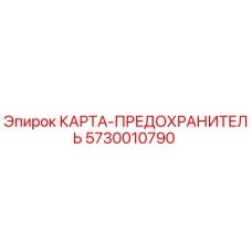 5730010790 КАРТА-ПРЕДОХРАНИТЕЛЬ Epiroc