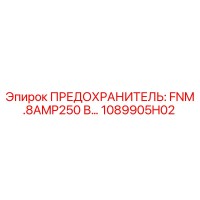 1089905H02 ПРЕДОХРАНИТЕЛЬ: FNM .8AMP250 В… Epiroc