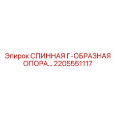 2205551117 СПИННАЯ Г-ОБРАЗНАЯ ОПОРА Epiroc