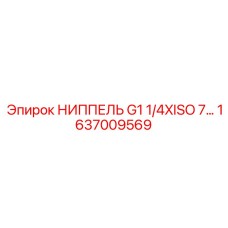 1637009569 НИППЕЛЬ G1 1/4XISO Epiroc