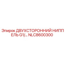 NLC8600300 ДВУХСТОРОННИЙ НИППЕЛЬ G1/… Epiroc