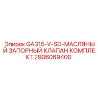 2906069400 GA315-V-SD-МАСЛЯНЫЙ ЗАПОРНЫЙ КЛАПАН КОМПЛЕКТ Epiroc