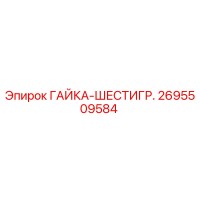 2695509584 ГАЙКА-ШЕСТИГР. Epiroc