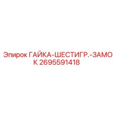 2695591418 ГАЙКА-ШЕСТИГР.-ЗАМОК Epiroc