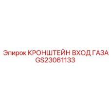 GS23061133 КРОНШТЕЙН ВХОД ГАЗА Эпирок