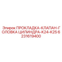 6231619400 ПРОКЛАДКА-КЛАПАН-ГОЛОВКА ЦИЛИНДРА-K24-K25 Epiroc