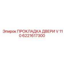 6221617300 ПРОКЛАДКА ДВЕРИ V 110 Epiroc