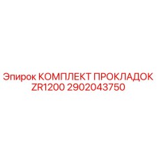 Фото оригинального комплекта прокладок ZR1200 2902043750 от Epiroc