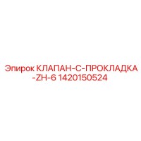 1420150524 КЛАПАН C ПРОКЛАДКОЙ ZH-6 Epiroc