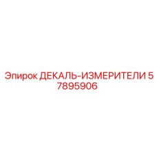 57895906 ДЕКАЛЬ-ИЗМЕРИТЕЛИ Epiroc