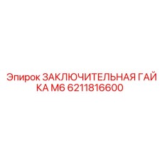 6211816600 ЗАКЛЮЧИТЕЛЬНАЯ ГАЙКА M6 Epiroc