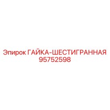 95752598 ГАЙКА-ШЕСТИГРАННАЯ Epiroc