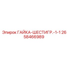 2658466989 ГАЙКА-ШЕСТИГР.-1-1 Epiroc