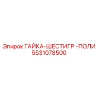 5531078500 ГАЙКА-ШЕСТИГР.-ПОЛИ Epiroc