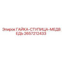 2657212433 ГАЙКА-СТУПИЦА-МЕДВЕДЬ Epiroc