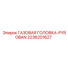 2236201627 ГАЗОВАЯ ГОЛОВКА-PYROBAN Epiroc