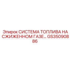 GS35090886 СИСТЕМА ТОПЛИВА НА СЖИЖЕННОМ ГАЗЕ Epiroc