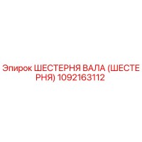 1092163112 ШЕСТЕРНЯ ВАЛА (ШЕСТЕРНЯ) Epiroc