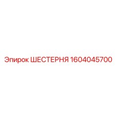 1604045700 ШЕСТЕРНЯ Epiroc