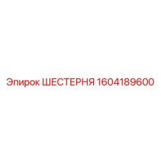1604189600 ШЕСТЕРНЯ Epiroc