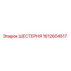 1612604517 Шестерня (Epiroc)