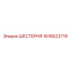 1616623719 ШЕСТЕРНЯ Epiroc
