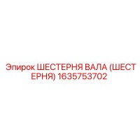 1635753702 ШЕСТЕРНЯ ВАЛА (ШЕСТЕРНЯ) Epiroc