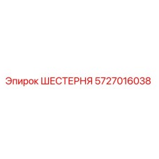 5727016038 ШЕСТЕРНЯ Эпирок
