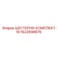 1622698876 ШЕСТЕРНЯ-КОМПЛЕКТ-19 Epiroc