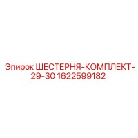 1622599182 ШЕСТЕРНЯ-КОМПЛЕКТ-29-30 Epiroc