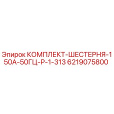 6219075800 КОМПЛЕКТ-ШЕСТЕРНЯ-150А-50ГЦ-Р-1-313 Epiroc