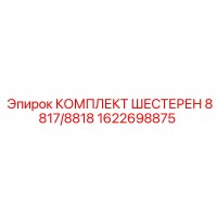 1622698875 КОМПЛЕКТ ШЕСТЕРЕН 8817/8818 Epiroc