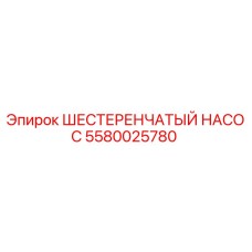 5580025780 ШЕСТЕРЕНЧАТЫЙ НАСОС Epiroc