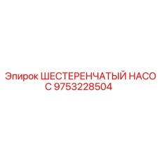 9753228504 ШЕСТЕРЕНЧАТЫЙ НАСОС Epiroc