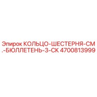 4700813999 КОЛЬЦО-ШЕСТЕРНЯ-СМ.-БЮЛЛЕТЕНЬ-3-CK Epiroc