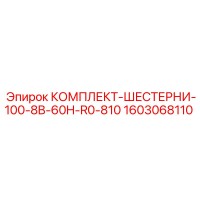 1603068110 КОМПЛЕКТ-ШЕСТЕРНИ-100-8B-60H-R0-810 Epiroc