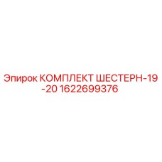 1622699376 КОМПЛЕКТ ШЕСТЕРН-19-20 Epiroc