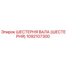 1092107300 ШЕСТЕРНЯ ВАЛА (ШЕСТЕРНЯ) Epiroc