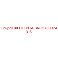 5730024015 ШЕСТЕРНЯ-ВАЛ Epiroc