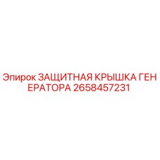 2658457231 ЗАЩИТНАЯ КРЫШКА ГЕНЕРАТОРА Epiroc