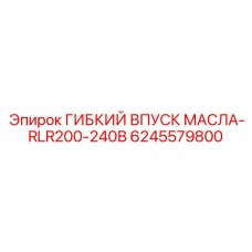 6245579800 ГИБКИЙ ВПУСК МАСЛА-RLR200-240В Epiroc